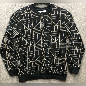 Character Hero Sweatshirt Long Sleeve Men Size Large Blue/White